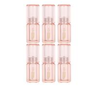 jojofuny 6pcs Refillable Lip Gloss Tubes 3.4ml Plastic Empty Lip Balm Containers Fine Brush Wand Mini Lipstick Sample Tubes for DIY Cosmetic Use