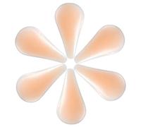jojofuny 6pcs Reusable Self Adhesive Silicone Bikini Insert Pad for Women, Breathable Seamless Shield-Shaped Underwear Crotch Coverage, Prevents Shifting and Chafing, for Swimming and Pool