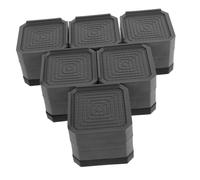 jojofuny 6pcs Slip Silent Mat Washing Machine Vibration Mat Table Leg Risers for Washer and Dryer Floor Protectors