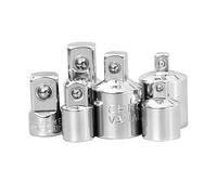 jojofuny 6pcs Socket Wrench Set Full-end Ratcheting Wrench Vanadium Steel Socket Adapter Kit Crescent Spanner Emergency Repair