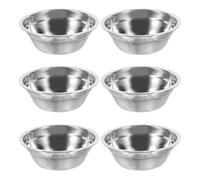 jojofuny 6pcs Stainless Steel Mixing Bowls Set 14cm Diameter Small Metal Facial Mask Bowls for Spa and DIY Mask Making, Anti-Fall Makeup Mixing Tool for Salon Use