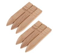 jojofuny 6pcs Wood Leather Edge Burnisher Tool Set for Craft Burnishing and Detailed Leatherwork Crafting, Round Ring Polishing Sanding Sticks Reducing Static for Metal and Jewelry