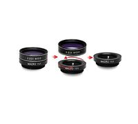 jojofuny 7 in 1 Mobile Phone Camera Lens Kit Wide Angle Macro Fisheye Telephoto and Kaleidoscope Lenses for Smartphones Compatible and Devices (Black)