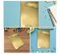 jojofuny 70pcs Gold Cardstock Paper: Golden Shimmer Metallic Cardstock Paper - Mirror Surface A5 Sheets for Card Crafting DIY Scrapbook Kids Handwork