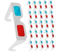 jojofuny 70Pcs Red and Blue Anaglyph 3D Glasses Cardboard Frames for Home Theater Movie Viewing Educational Use Lightweight Paper Eyewear for TV and Parties