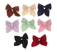 jojofuny 8 Pcs Japanese Style Bow Hair Clips for Women and, Solid Color Alligator Barrettes with Bowknot Design, Cute Small Hair Bows Set for Daily Wear and Travel Accessories