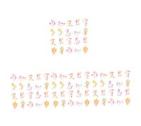 jojofuny 80 Pcs Mini Cartoon Unicorn Rainbow Cloud Resin Pendants DIY Jewelry Making Supplies for Necklaces Bracelets Earrings Craft Charms Assorted Styles