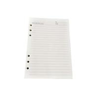 jojofuny 80 Sheets A5 Loose Leaf Filler Paper Replacement for 6-Hole Spiral Notebook with Smooth Writing Paper, Beige Colour Suitable for Daily Use and Notes Taking