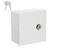 jojofuny 86-Type Rocker Switch Guard Cover Waterproof Iron Wall Switch Protector Box with Lock for Indoor and Outdoor Electrical Outlets