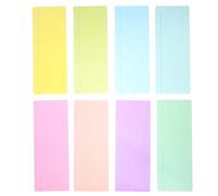 jojofuny 8pcs Assorted Colour PVC Highlight Bookmarks Overlays Bookmark Reading Tracking Strip for Textbooks and Magazines, Helps Comprehension and Retention for Students and Professionals