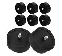 jojofuny 8pcs Cat Scratching Post Stopper for DIY Cat Tree Repair, Plastic and Metal Replacement End Caps to Prevent Wobbling and Enhance Safety during Cat's Playtime Activities