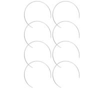 jojofuny 8pcs Creative Dreamcatcher Half Ring Metal Hoops for Crafts with Smooth Iron and Sturdy Design, for Wreath Making and Tassel Works DIY Projects