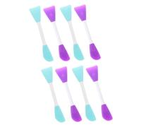 jojofuny 8pcs Double-Headed Painting Scrapers for Oil and Art Paints Versatile Mixing Spatulas for Pigment Stirring and Color Blending Blue and Purple Tools for Students and Artists