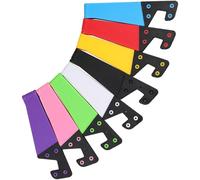 jojofuny 8pcs Foldable V-shaped Phone Stand Desktop Holder for Smartphones and Tablets, Portable Phone Rack with Multi-color Set for Home and Office Use