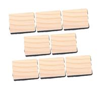 jojofuny 8pcs Mini Wood Felt Chalk Erasers Lightweight Blackboard Cleaner Tool for School Office DIY Crafts Easy Grip Compatibility for Quick Chalk Removal