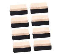 jojofuny 8pcs Mini Wooden Felt Chalk Erasers Lightweight Durable Blackboard Cleaner for School Office Classroom Efficient Chalkboard Cleaning Tool