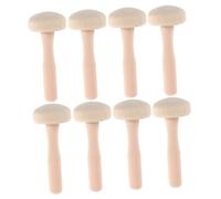 jojofuny 8pcs Natural Wood Mushroom Printmaking DIY for Artists and Students Creative Wooden Painting Supplies for Home Decor and Unique Art Projects
