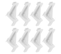 jojofuny 8pcs Plastic Freezer Shelf Clips Refrigerator Cooler Shelf Supports Wire Brackets Replacement Hooks for Commercial and Home Fridge Storage
