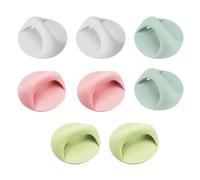 jojofuny 8Pcs Self-Adhesive Punch-Free Door Handles, Multi-Color Small Pull Knobs for Cabinets, Drawers, Wardrobes, Furniture Accessories for Home Use