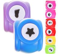 jojofuny 8pcs Shape Hole Puncher Craft Punches for Card Making DIY Scrapbooking Handcrafts with Heart Umbrella Star Music Note Foot Rose Sunflower Rabbit Designs