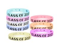 jojofuny 8pcs Silicone Graduation Wristbands with Glow the Dark Feature for Graduation Period Practical Accessories and Alumni Gatherings Unique Design for Students and Teachers