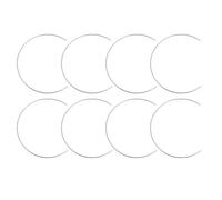 jojofuny 8pcs Silver Iron Dreamcatcher Rings Half Circle Craft Hoops for DIY Dreamcatcher Frame and Handicrafts Projects Sturdy Design and Sturdy Material