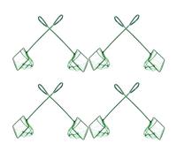 jojofuny 8PCS Small Aquarium Fish Nets with Fine Mesh and Plastic Handles 3-Inch Fish Tank Nets Betta Shrimp Pool Skimming Accessories