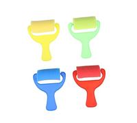jojofuny 8Pcs Sponge Paint Rollers Set Painting Tools with Handle Design for Drawing Lessons Suitable for Boys and Creative Activities