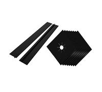 jojofuny 8pcs Stove Cover Protector for Gas Stove Hob Covers Gas Burner Range Protectors Gasket Sealant Dishwasher Safe