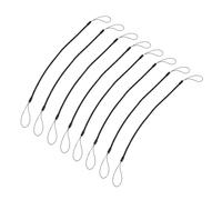 jojofuny 8pcs Stylus Lanyard Spring Rope Anti-lost Touch Pen Holder with Elastic Design for Secure Writing and Drawing Black Long Tether for Phones Keys and More
