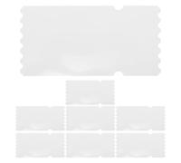 jojofuny 8pcs Sublimation Ticket Blanks: PET Plastic Perforated Blank Sheets for DIY Concert Party Invitation, Classroom Reward, Loyalty Card, Pet ID Printing, 14 x 7 cm