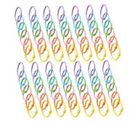 jojofuny 90pcs Metal Binder Rings for Loose Leaf Key Holder Rings Study Card Clips for Index Cards Home Office School Accessories
