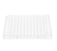 jojofuny 96-well Plastic Cell Growth Plate with Lid, Laboratory Cell Culture Plate for Attached Cell Growth, 2pcs for Scientific Research and Lab Experiments