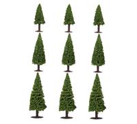 jojofuny 9pcs Miniature Model Trees for Fairy Garden DIY Crafts Realistic Sand Table Tree Sculptures Portable Micro Landscape Accessories for Dollhouse Scenery and Train Architecture