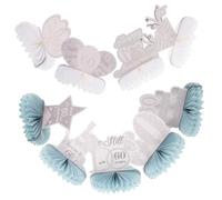 jojofuny 9pcs Silver Honeycomb Wedding Anniversary Table Centerpieces Anniversary Party Supplies Romantic Decor for Sixty Years Celebration