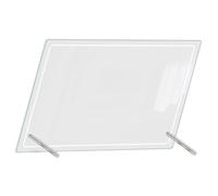 jojofuny Acrylic Memo Board Desktop Writable Whiteboard for Notes Reminders Smooth Surface Planning Board for Home Office Organization Includes Advertising Pins Portable Reusable
