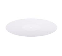 jojofuny Acrylic Record Mat White for Vinyl Record Players Disc Protective Mat Home Disc for Players Supply Prevents Vinyl Slipping