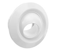 jojofuny Adjustable Abs Rotating Air Nozzle Round Soffit Exhaust Vent Cover with Detachable Ball Jet Diffuser for Uniform Airflow Distribution in Living Bathroom Stadium