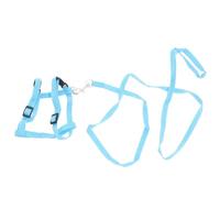 jojofuny Adjustable Blue Nylon Rabbit Harness with Breathable Design for Outdoor Trips, Practical Pet Pulling Rope and Traction Strap for Comfortable Pet Supplies Random Color