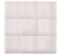 jojofuny Adjustable Plastic Drawer Organizer for Vanity Table, 3-Compartment Extendable Makeup Storage Box 39X5X26.5Cm, White Multi-Functional Cosmetic and Skincare Organizer for Dressing