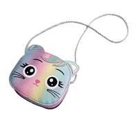 jojofuny Adorable Cat Shape Crossbody Purse for Comfortable Mini Shoulder Bag with Large Capacity Pu and Cloth Material Accessory