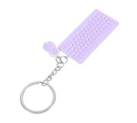 jojofuny Aesthetic Mini Keyboard and Mouse Keychain Charm Portable Cartoon Key Ring for Stylish Backpack and Car Key Pendant Lightweight Tech Gadget Accessory
