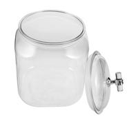 jojofuny Airtight Plastic Storage Jar 3l Square Kitchen Canister for Dry Goods Tea Leaves Cookie Container with Lid, Large Capacity Cooking Storage for Pantry Organization