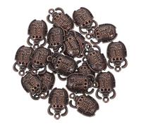 jojofuny Alloy Egyptian Scarab Pendant Charms 20pcs DIY Jewelry Making