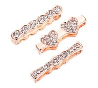 jojofuny Alloy Watchband Charms 3 Pcs for Silicone Smartwatch Bands | Watch Strap Decoration, Ring Loops for Daily Wear and Fashion Styling, Gift Choice for Personalised Looks