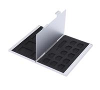 jojofuny Aluminum Alloy Sim Cards Case Mini Phone Card Storage Box Compact Lightweight Holder with Secure Slots Protection