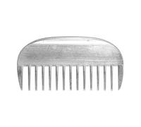 jojofuny Aluminum Pet Comb for Dogs and Cats Wide Tooth Grooming Tool for Shedding Detangling and Knot Removal Polished Metal Surface Gentle Skin Suitable for All Hair Types