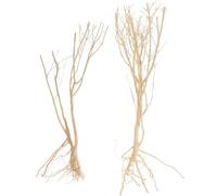 jojofuny Aquarium Landscape Decor Simulated Dead Wood Branches Fish Tank Underwater Ornament Natural Brazilian Driftwood Moss Tree Sticks for Aquatic Terrarium (2 Clusters)
