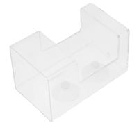 jojofuny Automatic Aquarium Feeding Tube with Suction Cup, Square Fish Tank Food Holder for Precise Worm and Fish Feed Dispensing, Anti-drift Design Suitable for Aquatic Pets