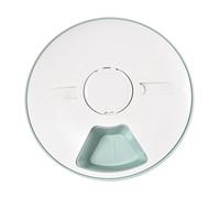 jojofuny Automatic Pet Feeder Cat Food Dispenser with 6-port Timer, Green and White Smart Pet Feeding Bowl for Dry Food, Scheduled Feeding Solution for Cats and Dogs